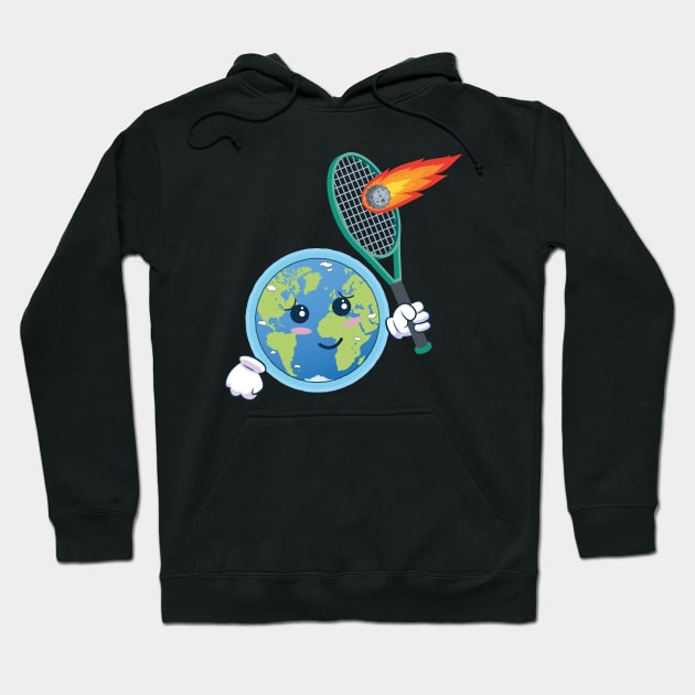 Earth protects us from an Asteroid impact Hoodie by FunawayHit